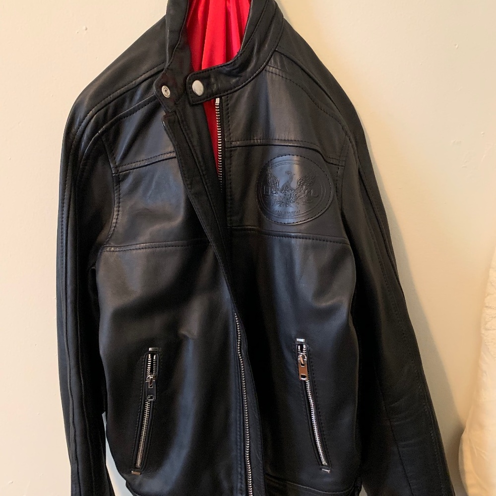 Diesel Leather jacket (Small, Design: L Quad)